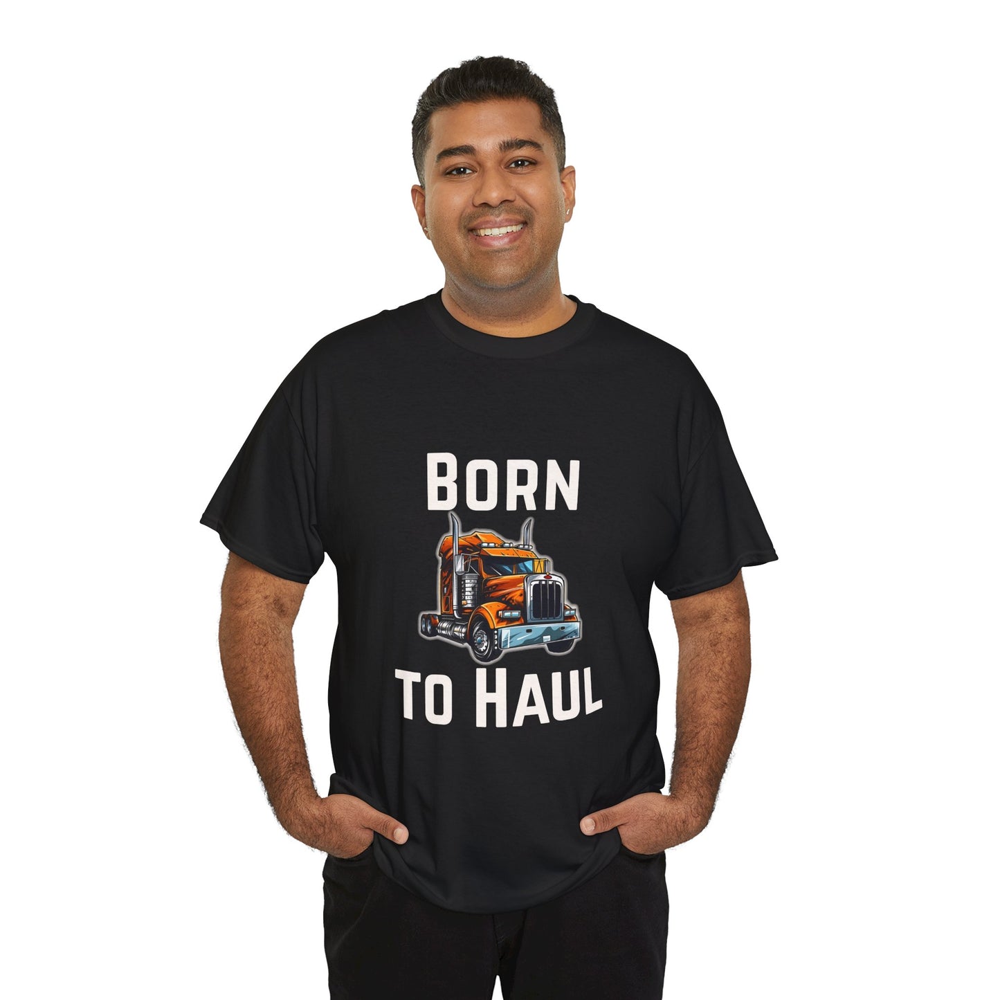 Born to Haul Trucker T-Shirt Truck Driver Graphic Tee for Men & Road Lovers