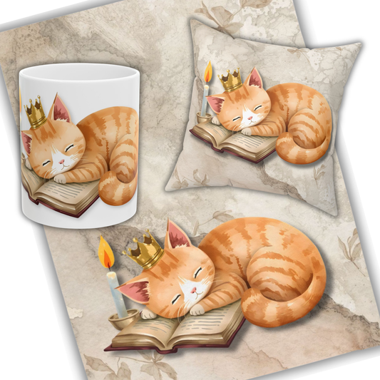 Once Upon a Nap  Cozy Bookish Cat Gift Set